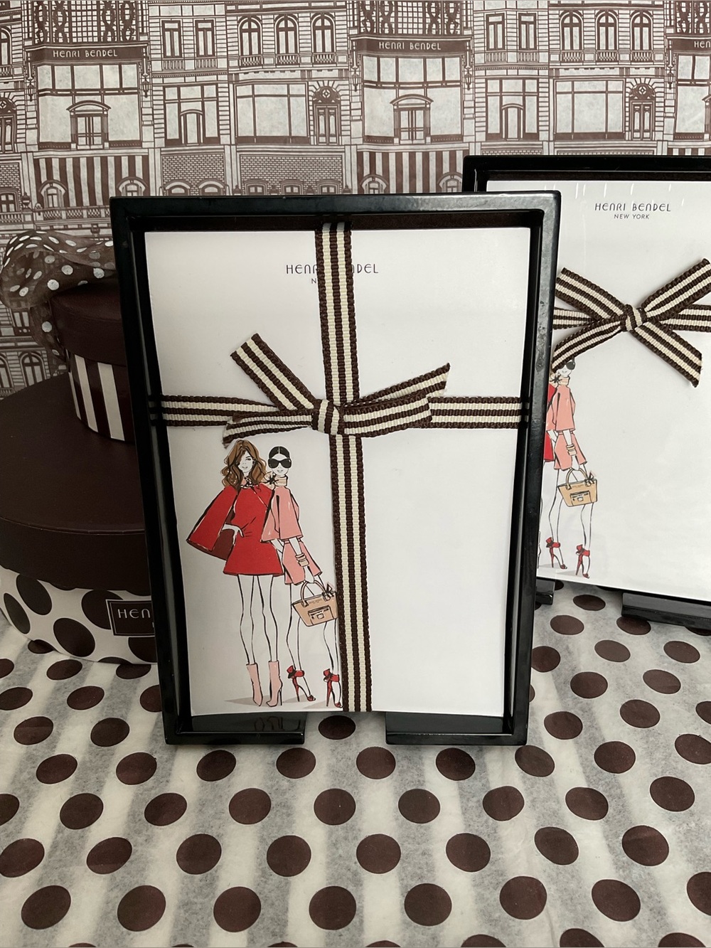 Henri Bendel Notepad Holder + Notepad with Designs by Megan Hess